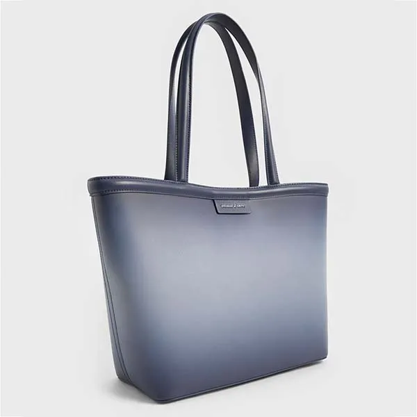 Túi Tote Nữ Charles & Keith CNK Charlot Bag Denim Blue CK2-30781749 Màu Xanh Denim