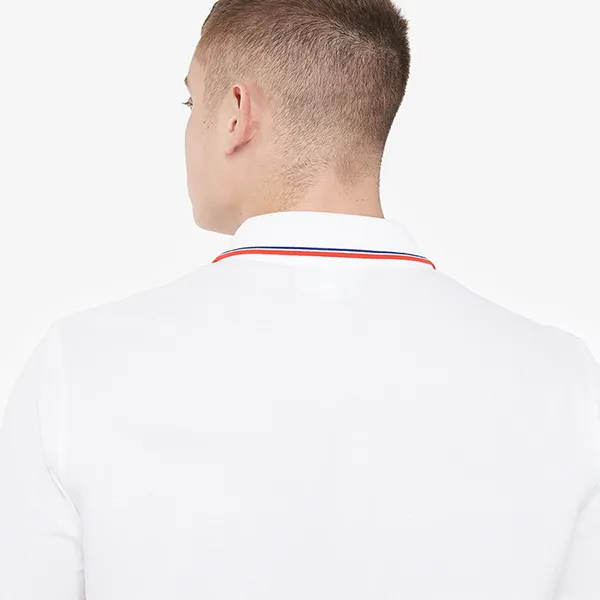 Áo Polo Lacoste Men's Ribbed White/Corrida-Cosmic YH7900 00 SM8 Màu Trắng Size L