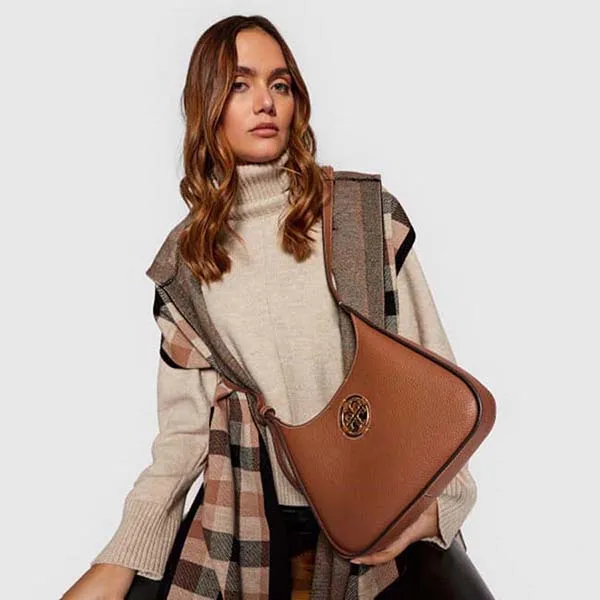 Túi Đeo Vai Tory Burch Miller Hobo Shoulder Bag Màu Nâu - Túi xách - Vua Hàng Hiệu
