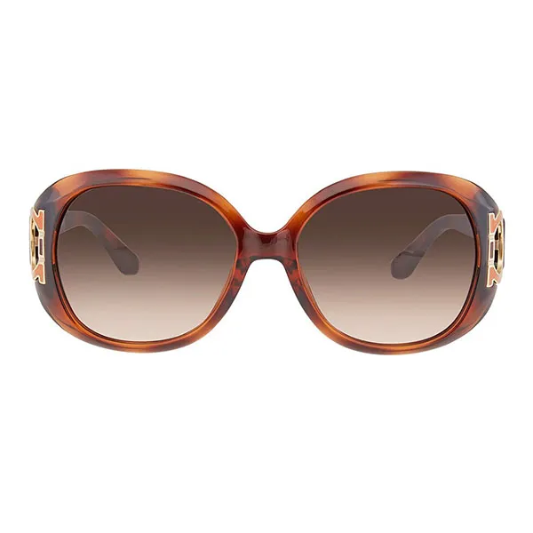 Kính Mát Salvatore Ferragamo Oval Ladies Sunglasses SF668S Màu Nâu Gradient - 1