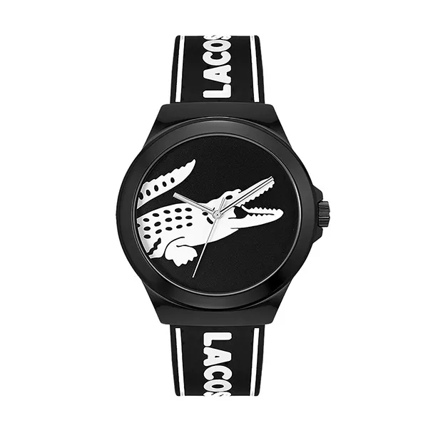 Đồng Hồ Nam Lacoste Neocroc 3 Hands Black Silicone Watch 2011185 Màu Đen