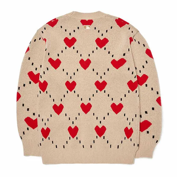 Áo Cardigan MLB Boston Red Sox 3AKCH0224-43BGS Màu Kem - Thời trang - Vua Hàng Hiệu
