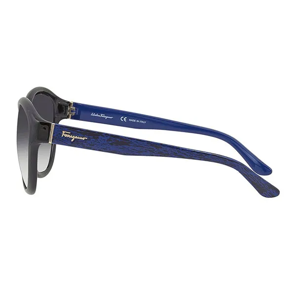 Kính Mát Salvatore Ferragamo Cat Eye Ladies Sunglasses SF717S 011 58 Màu Xám Gradient