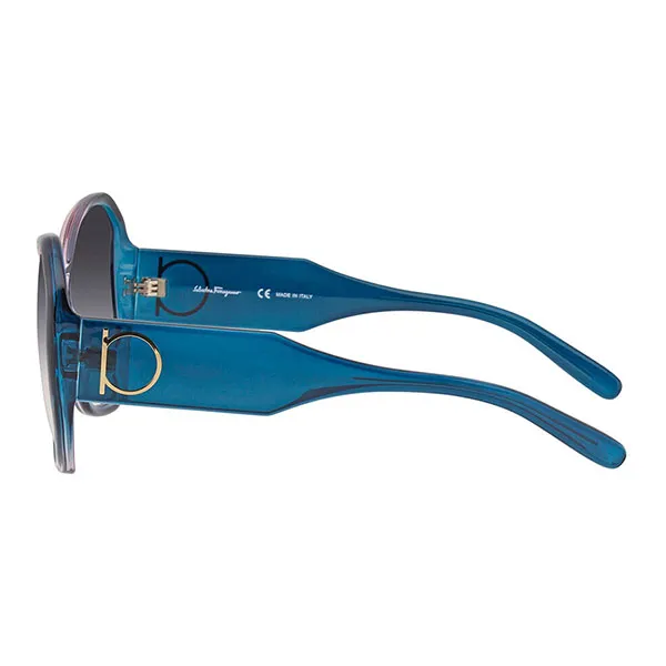 Kính Mát Salvatore Ferragam Butterfly Ladies Sunglasses SF942S 431 61 Màu Xanh