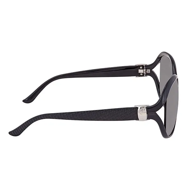 Kính Mát Salvatore Ferragamo Grey Oval Ladies Sunglasses SF770SA 001 61 Màu Xám