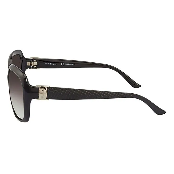 Kính Mát Salvatore Ferragam Rectangular Ladies Sunglasses SF739SA 001 59 Màu Xám Gradient
