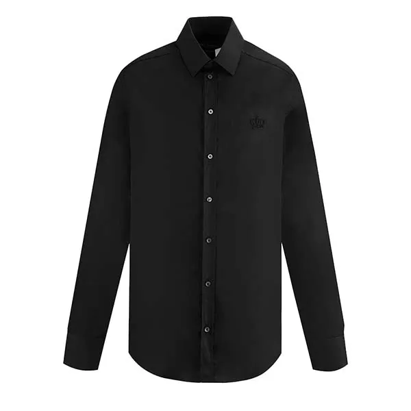 Áo Sơ Mi Nam Dolce & Gabbana D&G Chest Crown - G5DE1Z FU5GK Màu Đen