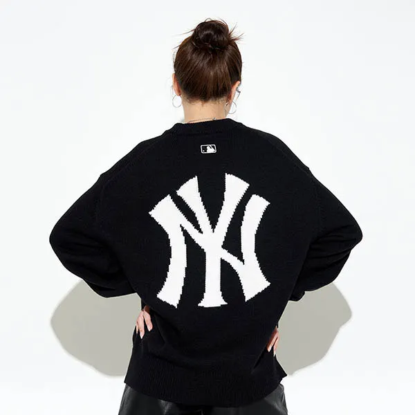 Áo Len Sweater MLB Overfit New York Yankees 3AKPB0126-50BKS Màu Đen - Thời trang - Vua Hàng Hiệu