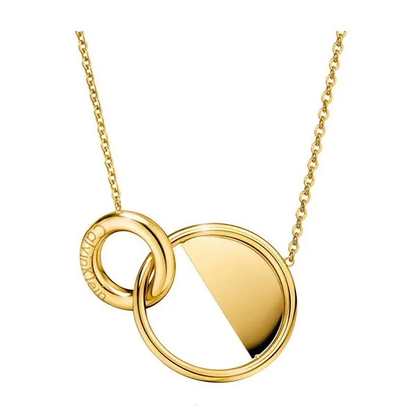 Dây Chuyền Calvin Klein CK Locked Short Necklace KJ8GJN100100 Màu Vàng Gold