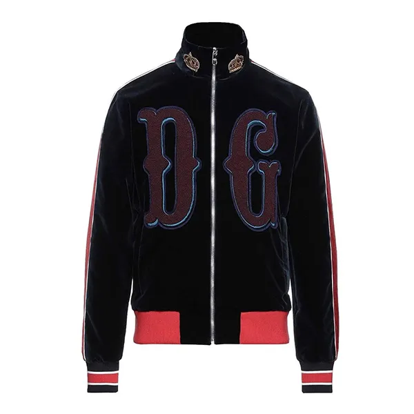 Áo Bomber Nam Dolce & Gabbana D&G Men's Dark Blue Màu Xanh Đen - Thời trang - Vua Hàng Hiệu