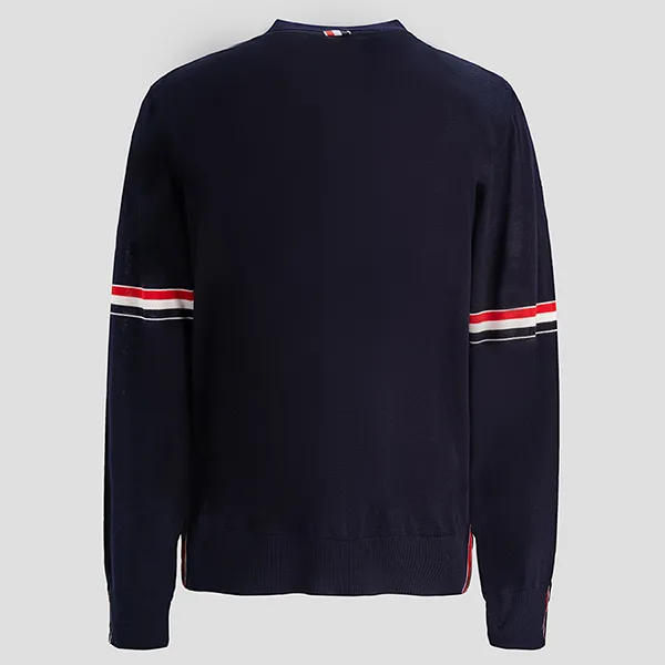 Áo Cardigan Thom Browne MKC410AY1014 415 Màu Xanh Navy