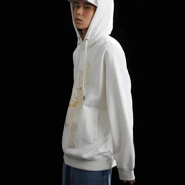 Áo Hoodie LifeWork Gold Big Radog Hood LW225HD299 Màu Trắng Size XS - Thời trang - Vua Hàng Hiệu