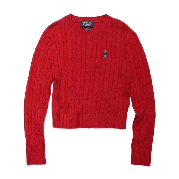 Áo Len WHOAU Steve R-Neck Pullover WHKAC4T11F Màu Đỏ