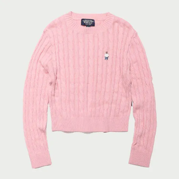 Áo Len WHOAU Steve R-Neck Pullover WHKAC4T11F Màu Hồng Size S - Thời trang - Vua Hàng Hiệu
