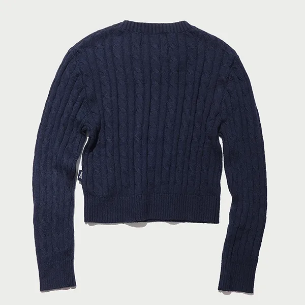 Áo Len WHOAU Steve R-Neck Pullover WHKAC4T11F Màu Xanh Navy