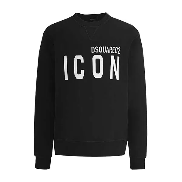 Áo Nỉ Dsquared2 Logo ICON - S79GU0004 S25516 Black Màu Đen Size S