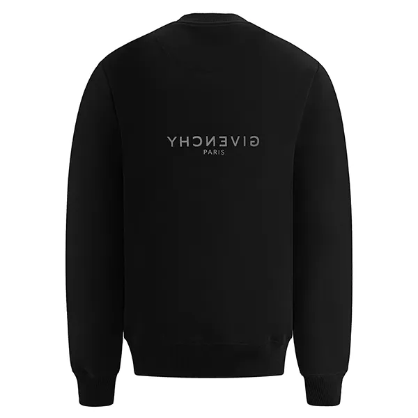 Áo Nỉ Givenchy Long Sleeves Plain Logo Luxury BMJ0CB3Y6V 001 Màu Đen