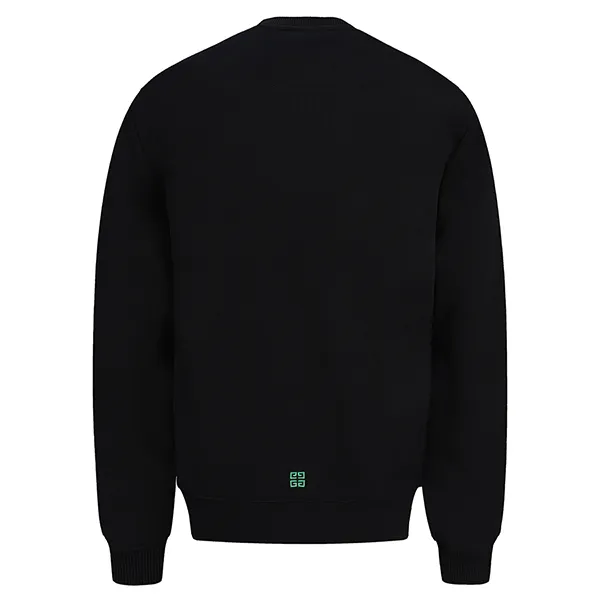 Áo Nỉ Givenchy Pride Embroidered Logo Crew BMJ0GS3Y78 001 Màu Đen Size M