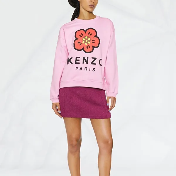 Áo Nỉ Kenzo Paris Regular Sweatshirt FC62SW0114ME 30 Màu Hồng