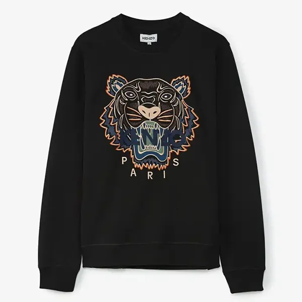 Áo Nỉ Kenzo Tiger Crewneck FC65SW1234XL 99 Màu Đen