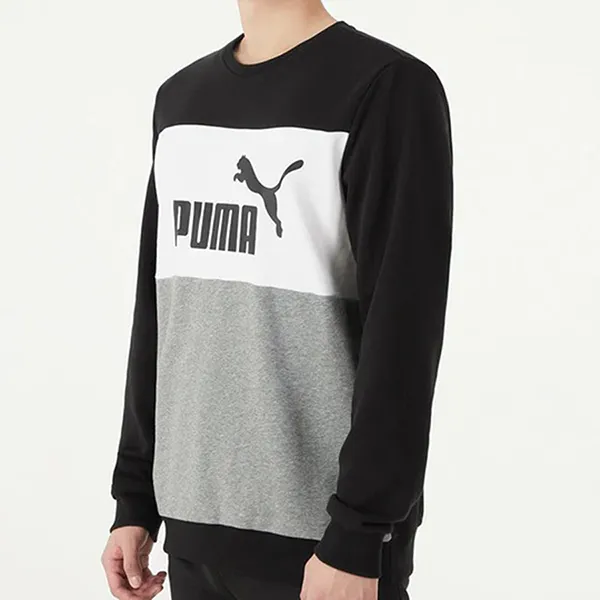 Áo Nỉ Men's Puma Casual Sports Round Neck Long Sleeves Hoodie Gray 849561-01 Phối Màu Size S - Thời trang - Vua Hàng Hiệu