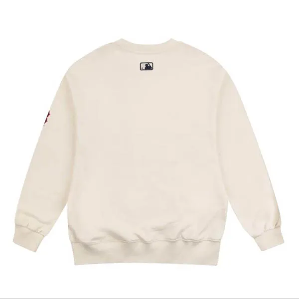 Áo Nỉ Sweater MLB Boston Red Sox Chunky Shose Wording Over Sweatshirt Màu Kem Chữ Đỏ - Thời trang - Vua Hàng Hiệu