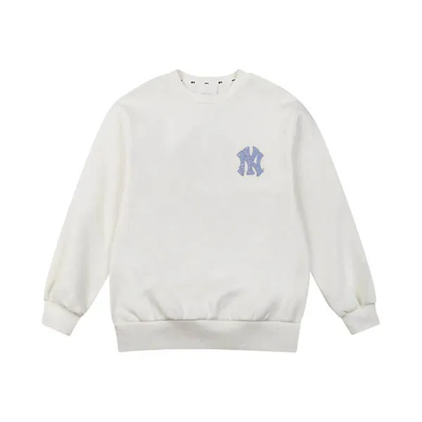 Áo Nỉ Sweater MLB Newyork Yankee MLN Like Fleece-lined Overfit Màu Trắng - Thời trang - Vua Hàng Hiệu