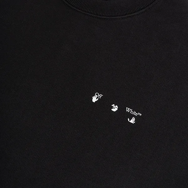Áo Nỉ Off-White Back Print Crew Neck Sweatshirt OMBA057C99FLE005 1001 Màu Đen