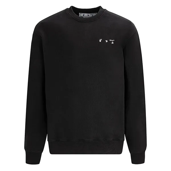 Áo Nỉ Off-White Back Print Crew Neck Sweatshirt OMBA057C99FLE005 1001 Màu Đen