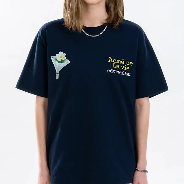 Áo Phông Acmé De La Vie ADLV Edgewalker No.90 Short Sleeve T-Shirt Màu Xanh Navy - Thời trang - Vua Hàng Hiệu