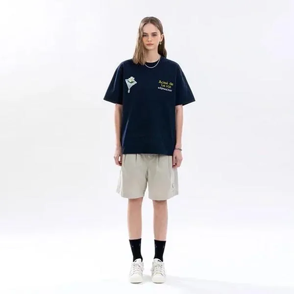 Áo Phông Acmé De La Vie ADLV Edgewalker No.90 Short Sleeve T-Shirt Màu Xanh Navy - Thời trang - Vua Hàng Hiệu