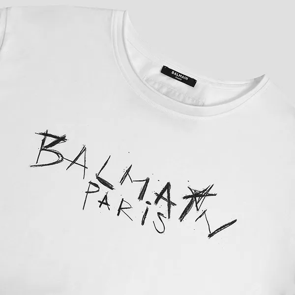 Áo Phông Balmain Paris Crew Neck EG016GB81/GAB Màu Trắng