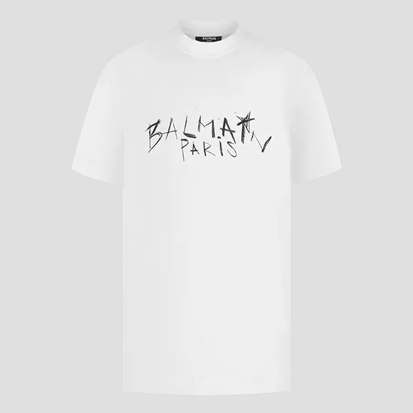Áo Phông Balmain Paris Crew Neck EG016GB81/GAB Màu Trắng