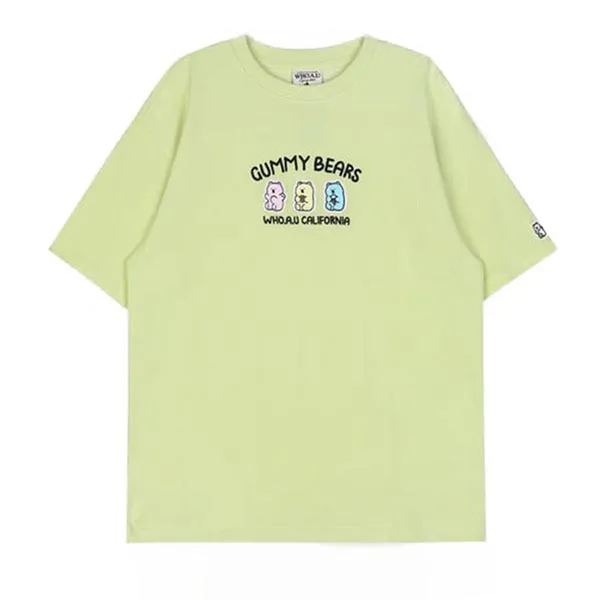 Áo Phông WHOAU WHRAB2482U Tshirt Màu Vàng Chanh