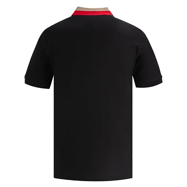 Áo Polo Burberry Contrast-Collar Pique 8039265 Màu Đen