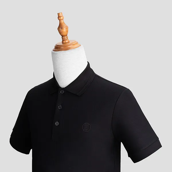 Áo Polo Burberry Logo Patch In Black 8043122 1003 Màu Đen Size XS