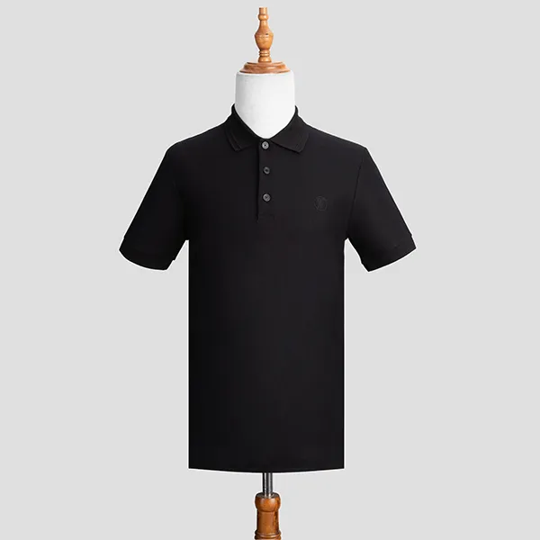 Áo Polo Burberry Logo Patch In Black 8043122 1003 Màu Đen Size XS