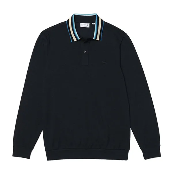 Áo Polo Dài Tay Lacoste Regular Fit Long Sleeve Navy Blue Polo PH8062 10 QZ1 Màu Xanh Navy Size M