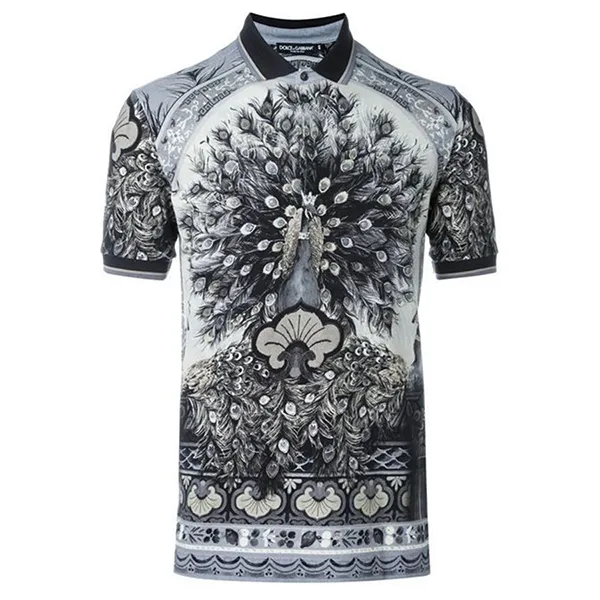 Áo Polo Dolce & Gabbana D&G Peacock Printed G8FX4T G7HCQ Phối Màu