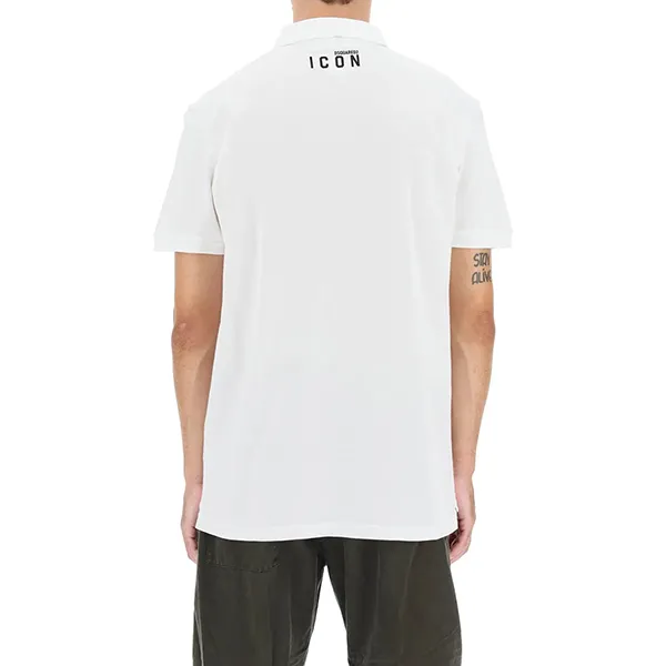Áo Polo Dsquared2 Logo Dog S79GL0005 S22743 Màu Trắng - Thời trang - Vua Hàng Hiệu