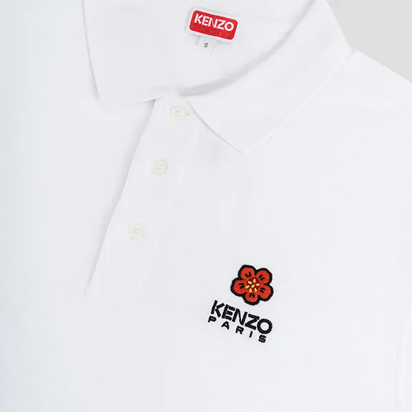 Áo Polo Kenzo Men's Crest Logo Classic FC65PO0024PU 01 Màu Trắng Size S - Thời trang - Vua Hàng Hiệu