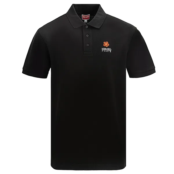 Áo Polo Kenzo Men's Crest Logo Classic FC65PO0024PU 99J Màu Đen Size M