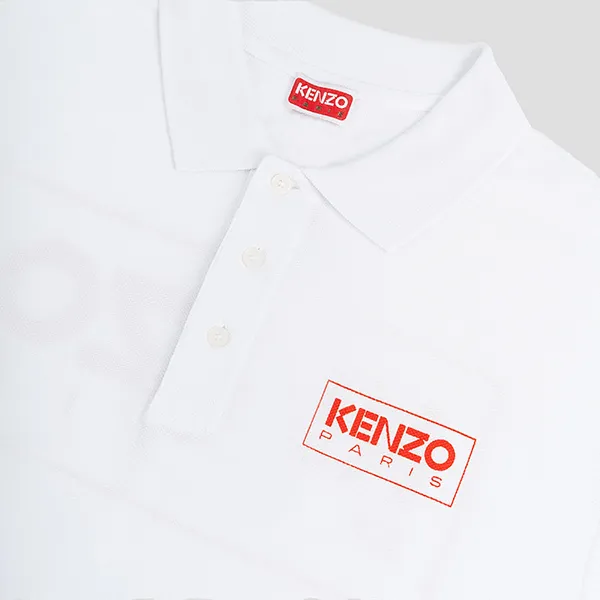 Áo Polo Kenzo Paris Classic FC65PO0034PU 01 Màu Trắng - Thời trang - Vua Hàng Hiệu