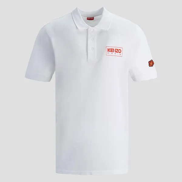 Áo Polo Kenzo Paris Classic FC65PO0034PU 01 Màu Trắng - Thời trang - Vua Hàng Hiệu
