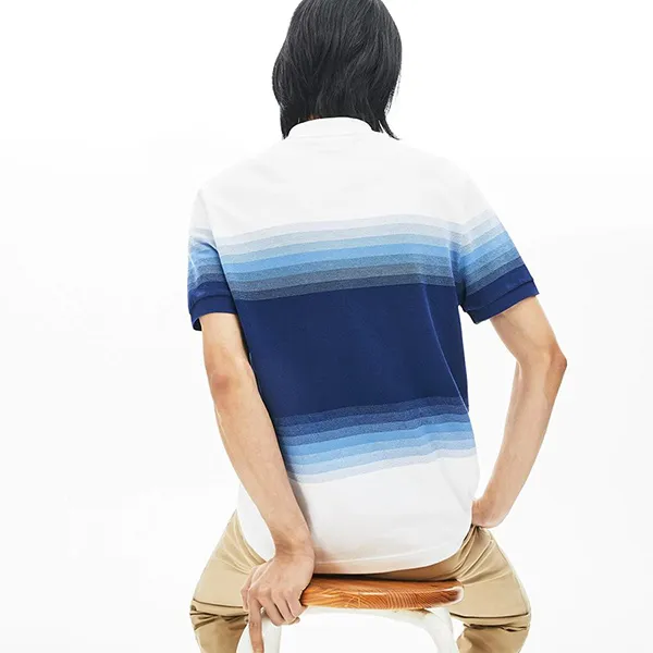 Áo Polo Lacoste Made In France Cotton Pique Regular Fit Polo Shirt PH5070 10 Bed Phối Màu Size M