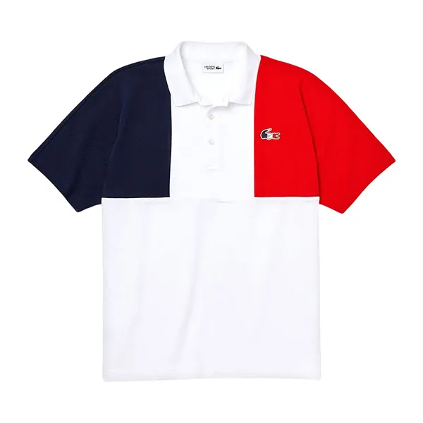 Áo Polo Nam Lacoste Men's Sport French Sporting Spirit Edition Tricolor Cotton Polo PH7636-51 Phối Màu Size 4