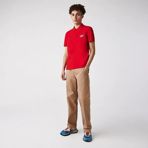 Áo Polo Lacoste Regular Fit Crocodiles Organic Cotton Polo Shirt PH7965-51 240 Màu Đỏ Size L