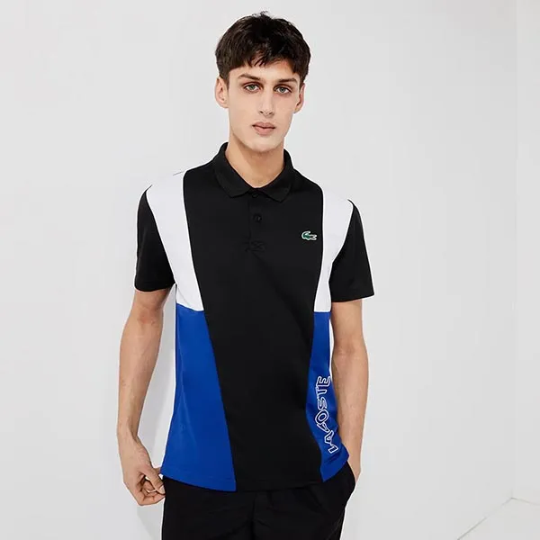 Áo Polo Lacoste Sport Graphic Breathable And Resistant Piqué Polo Shirt DH0840 51 AXU Phối Màu Size XL