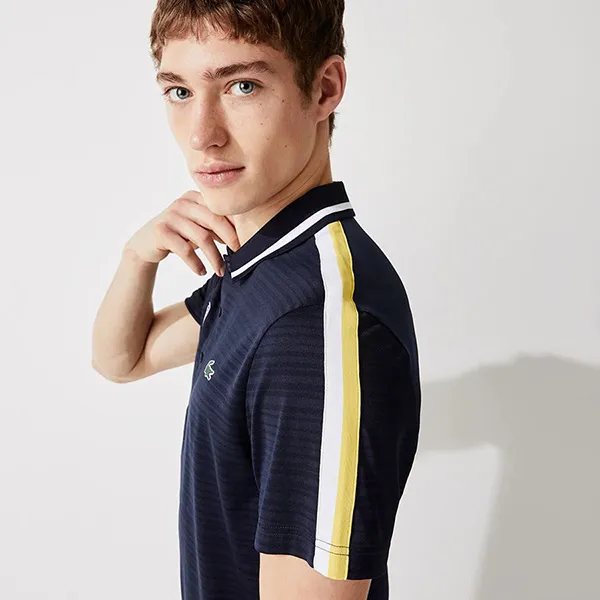 Áo Polo Lacoste X Roland Garros Men's Performance Polo Shirt DH9225 00 4CN Màu Xanh Navy Size XS