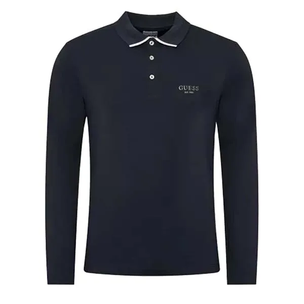Áo Polo Nam Guess Jeans M2YP36J1311 Màu Xanh Than Size L
